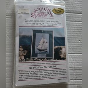 Foxberry Cottage Counted Criss-Stitch Embroidery Kit (Set Of 3)